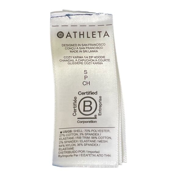 Athleta Fleece Tunic Hoodie Size S - Picture 3 of 3